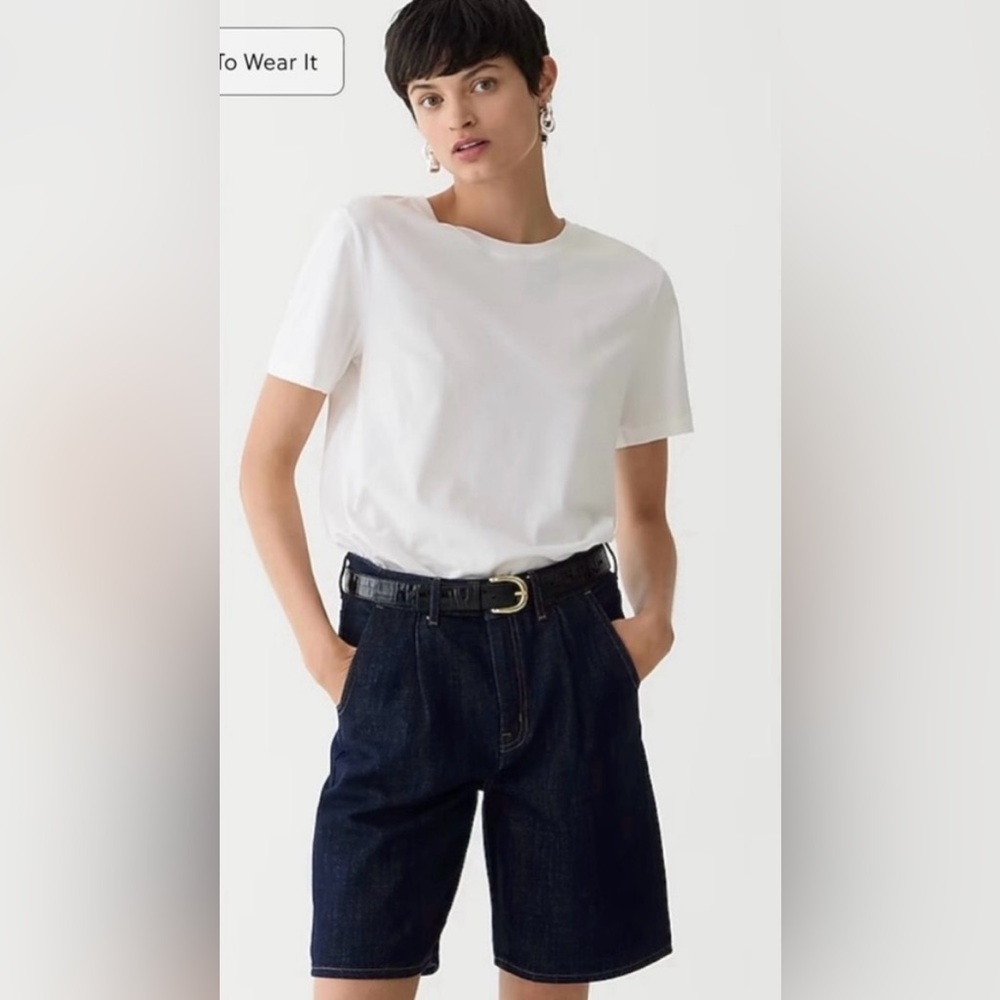 J. Crew White Short Sleeve Tee